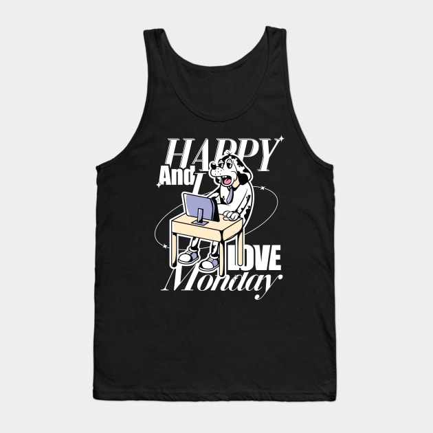 I LOVE MONDAY DARK Tank Top by TrippyTH